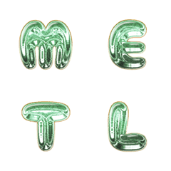 full word ENG green chrome metal