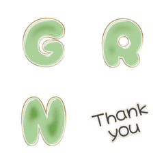 full word ENG LIME green grad