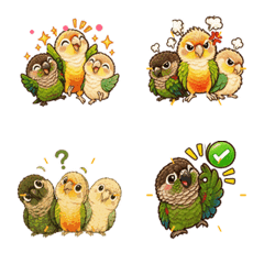 Parrot Trio Animated Emotions