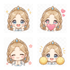 Sweet Little Princess Emoji