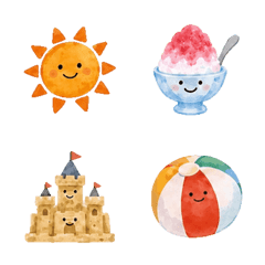 Emojis de verao animados do dia a dia 2