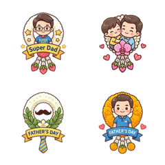 Father's Day flower wreath emoji.