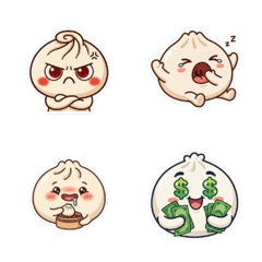 Cute meat bun