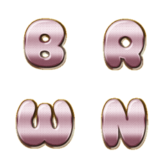 gradient brown metal full ENG words