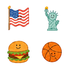 Animated Everyday Smiley USA Emoji