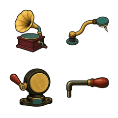 Vintage Record Archive Emoji
