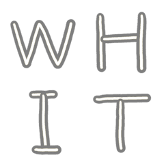WHITE/NUMBER/ALPHABET