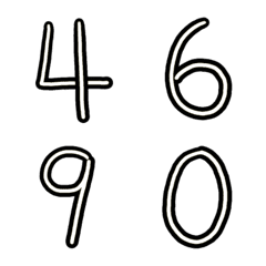 WHITE/BLACK/NUMBER/ALPHABET