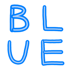 BLUE/NUMBER/ALPHABET