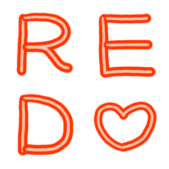RED/NUMBER/ALPHABET