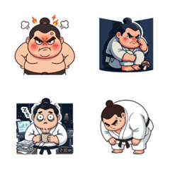 Straightforward sumo wrestler