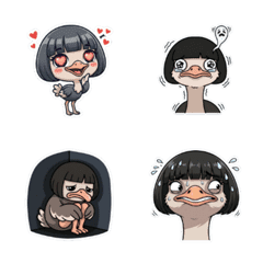 My favorite ostrich with a bob haircut