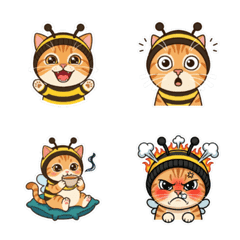 ลูกแมวปลอมตัวเป็นผึ้ง