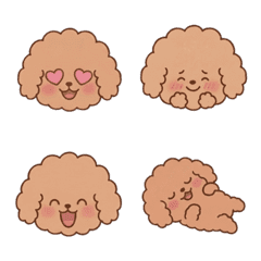 Cute Toy Poodle Everyday Emojis