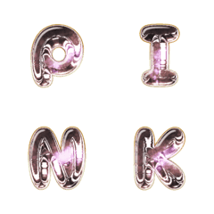pink glass chrome full EN words