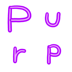PURPLE/NUMBER/ALPHABET