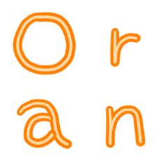 ORANGE/NUMBER/ALPHABET