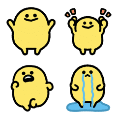 Marumaru Kiiro Animated Emoji