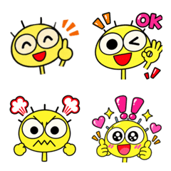 日常使える絵文字　ツンツン坊や