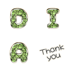 lime DIA simple POP alphabet