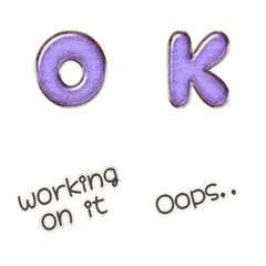 noise purple simple POP alphabet