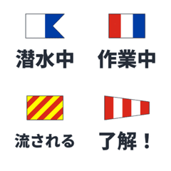 International signal flag with meaning n