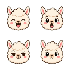 Llama Friend Chat Faces Emoji