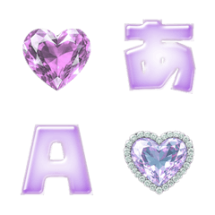 CLEAR HEARTS CRYSTAL CUTE 05