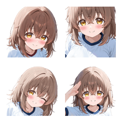 Seductive Gym Clothes Girl Emoji