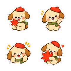 Autumn Artist Puppy
