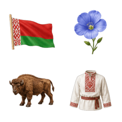 Belarus 3D (40 emoji)