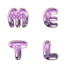 purple pink chrome full EN words