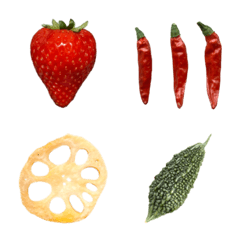 vegetables fruits photorealistic Emoji
