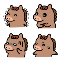 Chubby Horse: Slightly Negative Emojis16