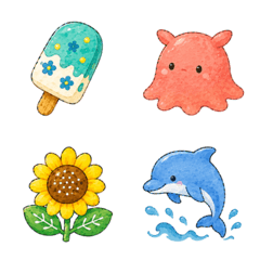 Perfect for summer.Craft watercolors
