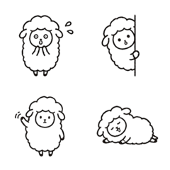 Doodle Sheep Cozy Hand Drawn Emojis