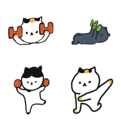 Animated fithess emoji.