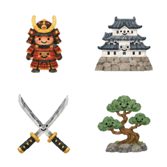 武士與武士道動態表情