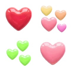 Plump Heart seal, Cotton Candy color