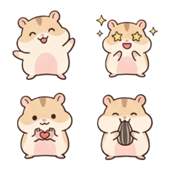 Cute Hamster Daily Emoji