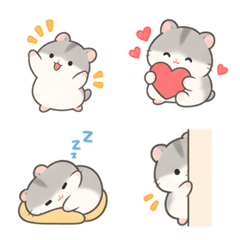 Fluffy Hamster Ume Emoji