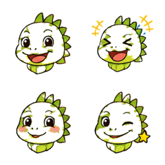 Greeniguana Animated Face Emoji