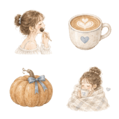 Girls Daily Emojis | Soft Watercolor