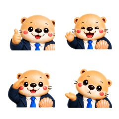 Sea Otter Manager: Expressive Face Emoji