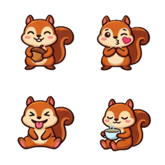 Adorable Squirrel Emoji