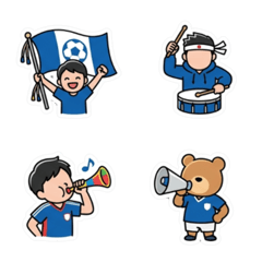 可愛！足球應援表情貼圖