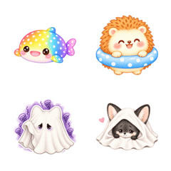 Mocchi, Harry & Shy Fennec Emoji