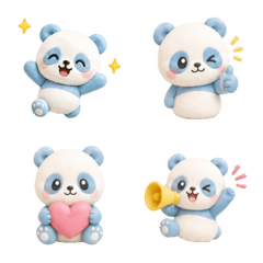Puffy Blue Panda