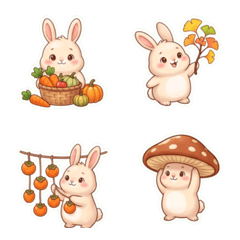 Glutton Rabbit Polly's Cozy Autumn