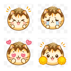 Takoyakineko Cute Everyday Emoji